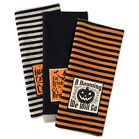 DII® Assorted Happy Haunting Halloween Embellished Dishtowel Set
