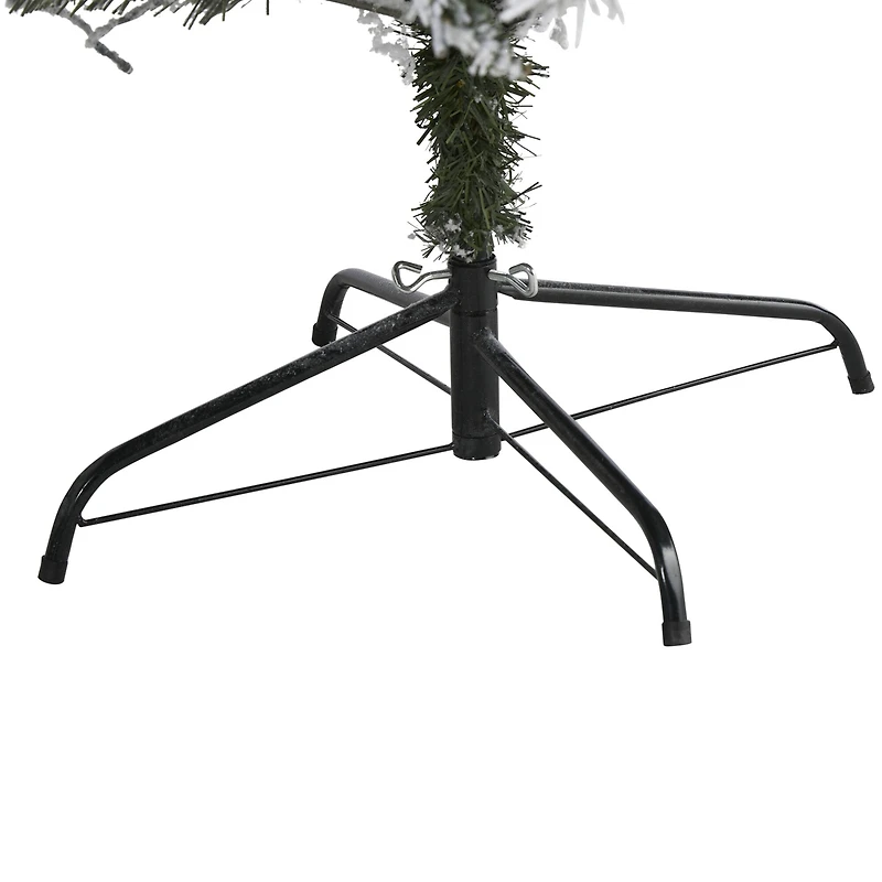 7ft. Pre-Lit White River Mountain Pine Artificial Christmas Tree, Clear LED Lights