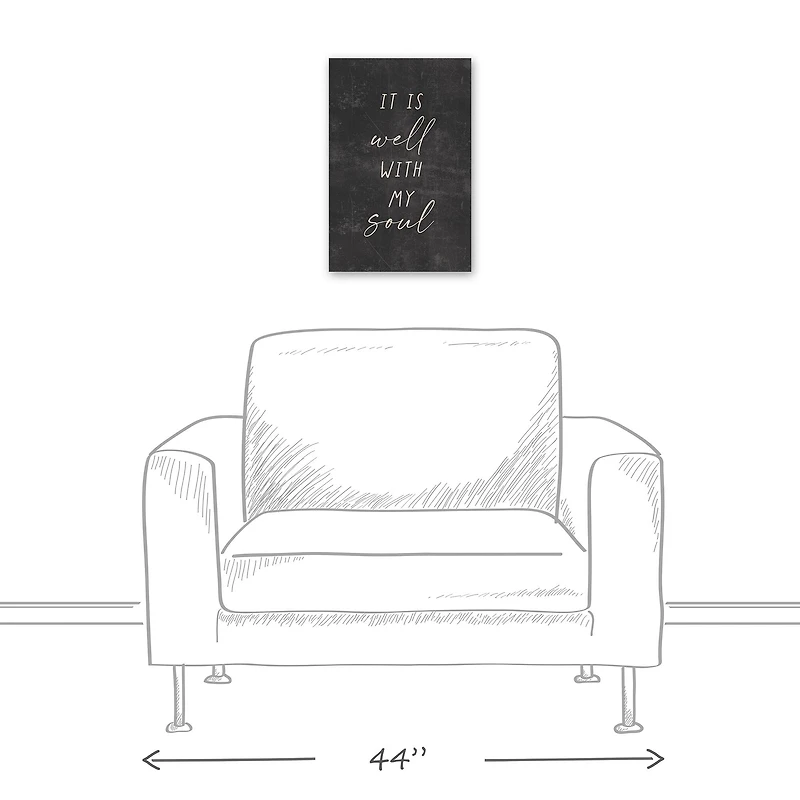It Is Well With My Soul 12" x 18" Canvas Wall Art
