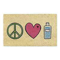 DII® Peace, Love, Hand Sanitizer Doormat