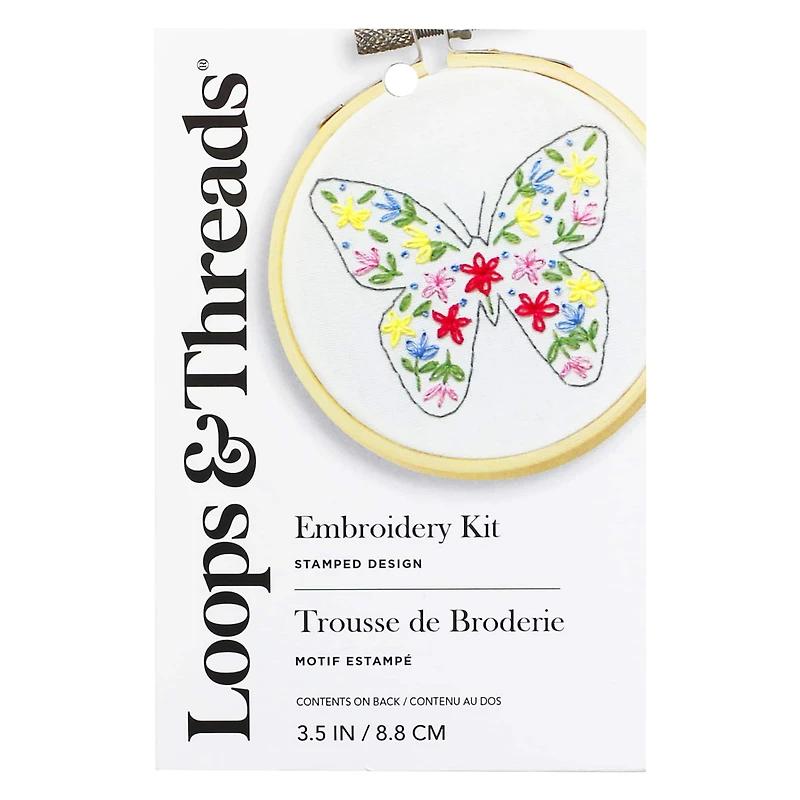 Butterfly Embroidery Kit by Loops & Threads®