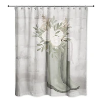 Sage Boot Florals 71" x 74" Shower Curtain