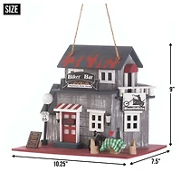 9'' Route 66 Biker Bar Birdhouse
