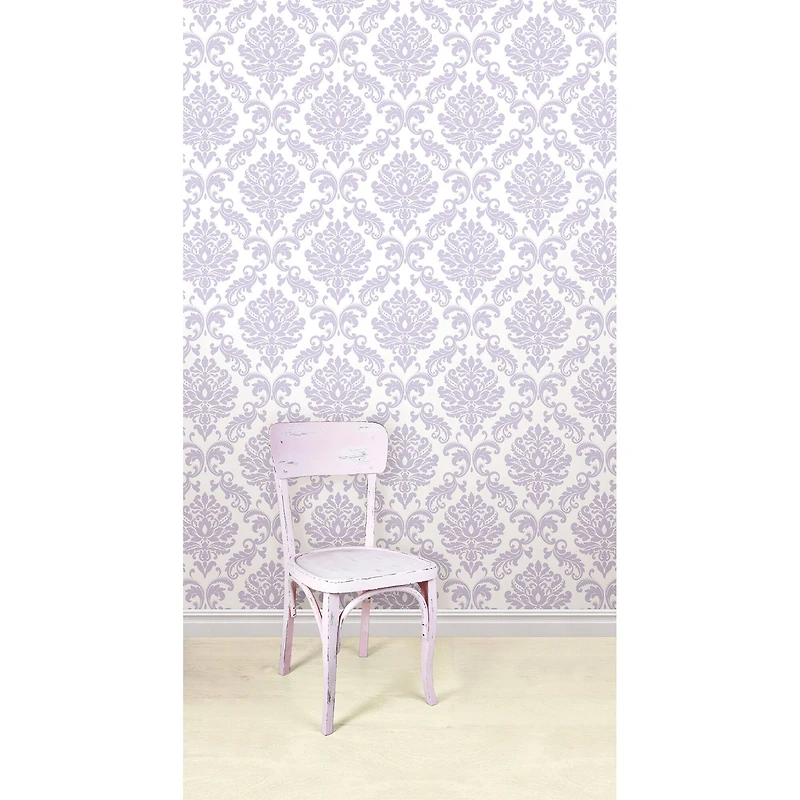 NuWallpaper Purple Ariel Peel & Stick Wallpaper