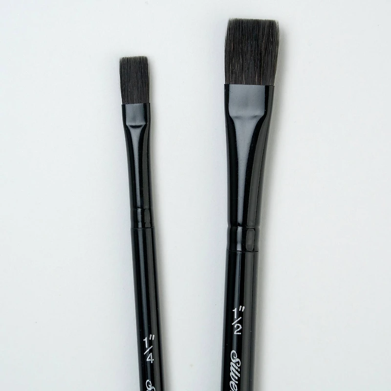 Silver Brush Limited Black Velvet® Square Wash Brushes Set