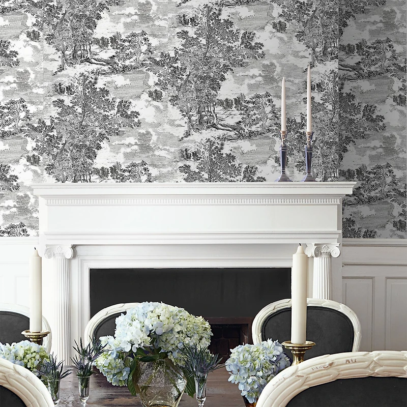 Surface Style Serene Scenes Toile Peel & Stick Wallpaper