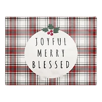Joyful Merry Blessed 18x14 Cotton Twill Placemat