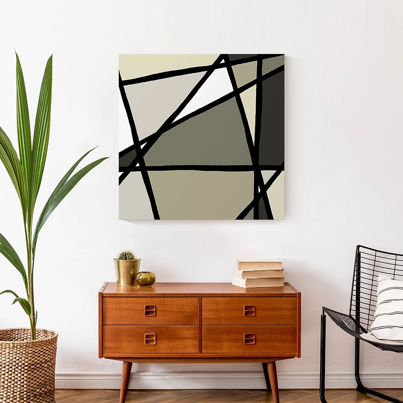 Neutral Modern Abstract 24" x 24" Canvas Wall Art