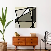 Neutral Modern Abstract 24" x 24" Canvas Wall Art