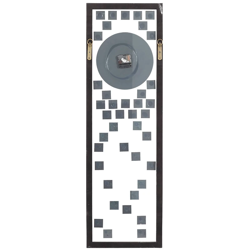 42" Silver Stainless Steel Glam Wall Clock