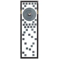 42" Silver Stainless Steel Glam Wall Clock