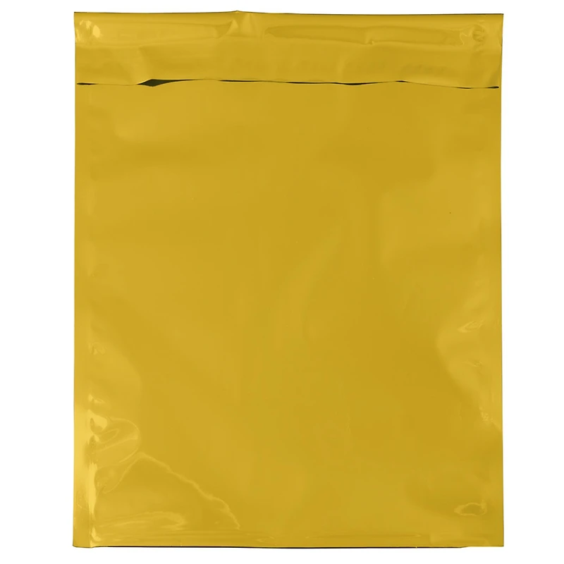 JAM Paper 9" x 12" Gold Foil Open End Envelopes with Self Adhesive Closure, 25ct.