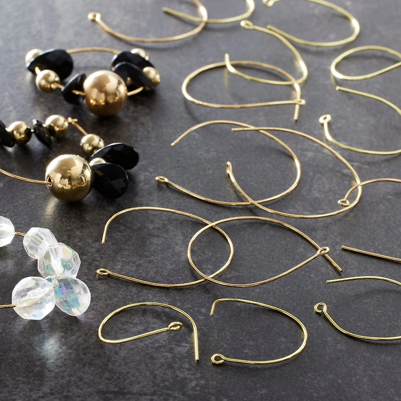 Gold Mix Hoop Earring Wires by Bead Landing™