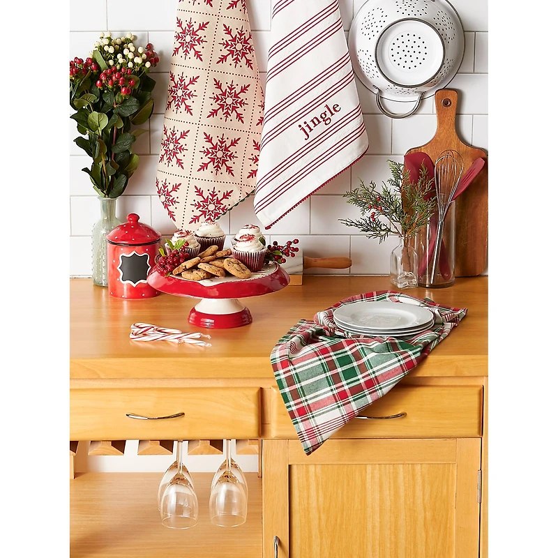 DII® Assorted Jingle Dishtowel Set