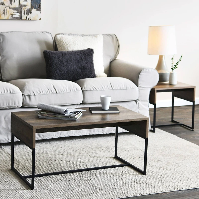 Household Essentials 59" Wrap Coffee Table