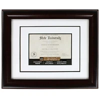 6 Pack: 6" x 8" Mahogany Document Frame with Double Mat by Studio Décor®