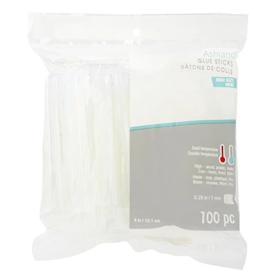 10 Packs: 100 ct. (1,000 total) Mini Dual Temperature Glue Sticks by Ashland®