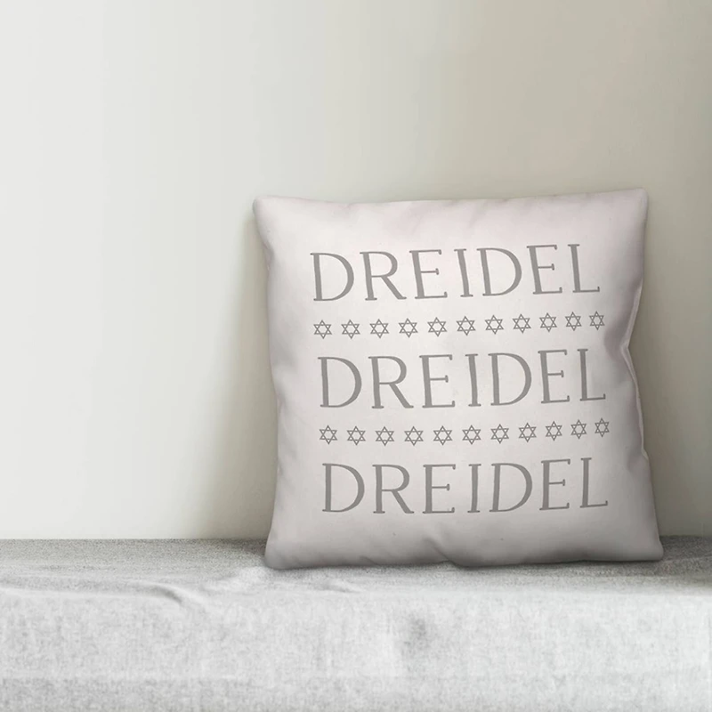 Dreidel Driedel Driedel 18x18 Spun Poly Pillow