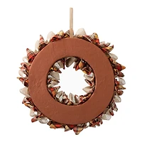 Glitzhome® 18.5" Fall Plaid Fabric Wreath