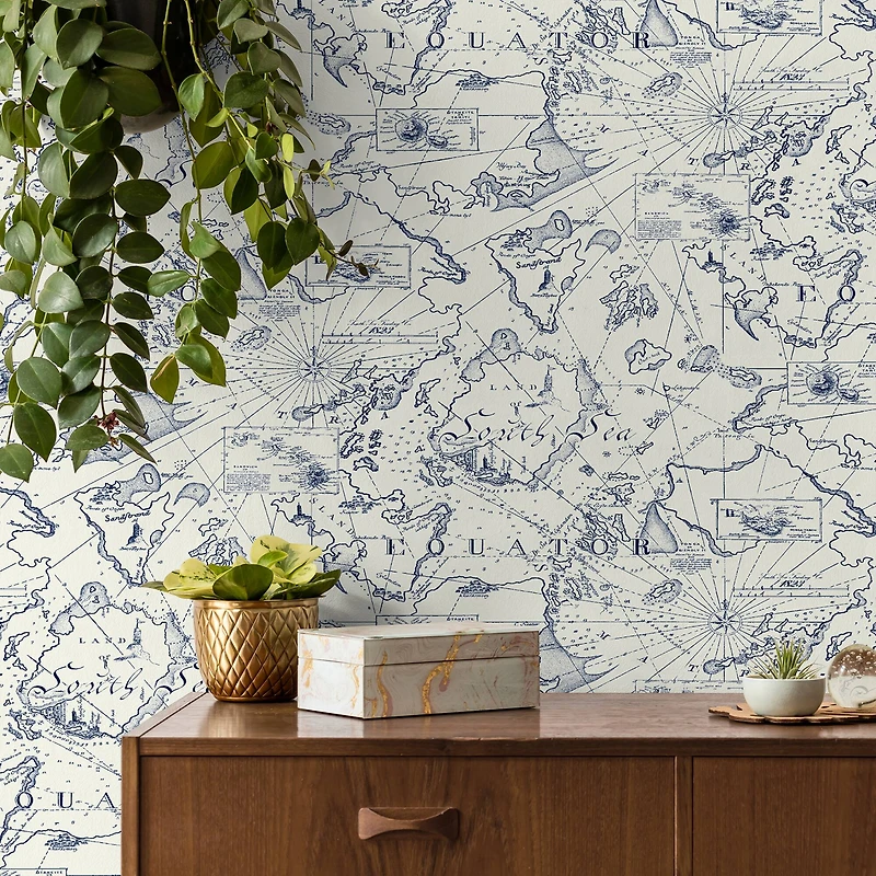 Tommy Bahama® Charted Course Peel & Stick Wallpaper