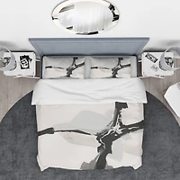 Designart 'Abstract Neutral III' Geometric Bedding Set