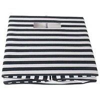 DII® 13" Black Pinstripe Storage Cube