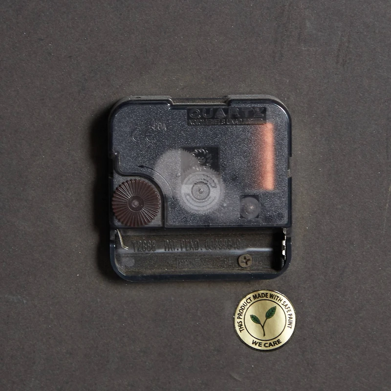 Brown Rustic Metal Wall Clock, 24" x 24"