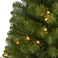 5ft. Pre-Lit Virginia Fir Artificial Christmas Tree, Clear Lights