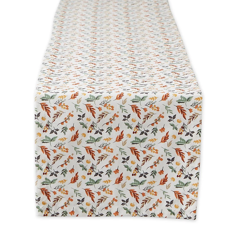 DII® 108" Crisp Leaves Printed Table Runner