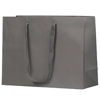 JAM Paper 16" Matte Gray Heavy Duty Gift Bags, 3ct.