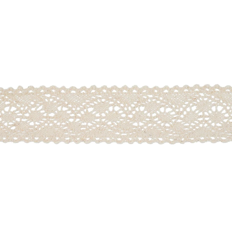 1.7" Scalloped Ivory Crochet Lace Trim by Celebrate It®