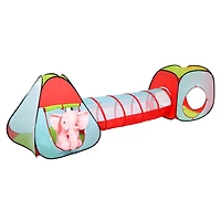 Toy Time Kids Tent, Cube & Tunnel Pop Up Playhouse Hut