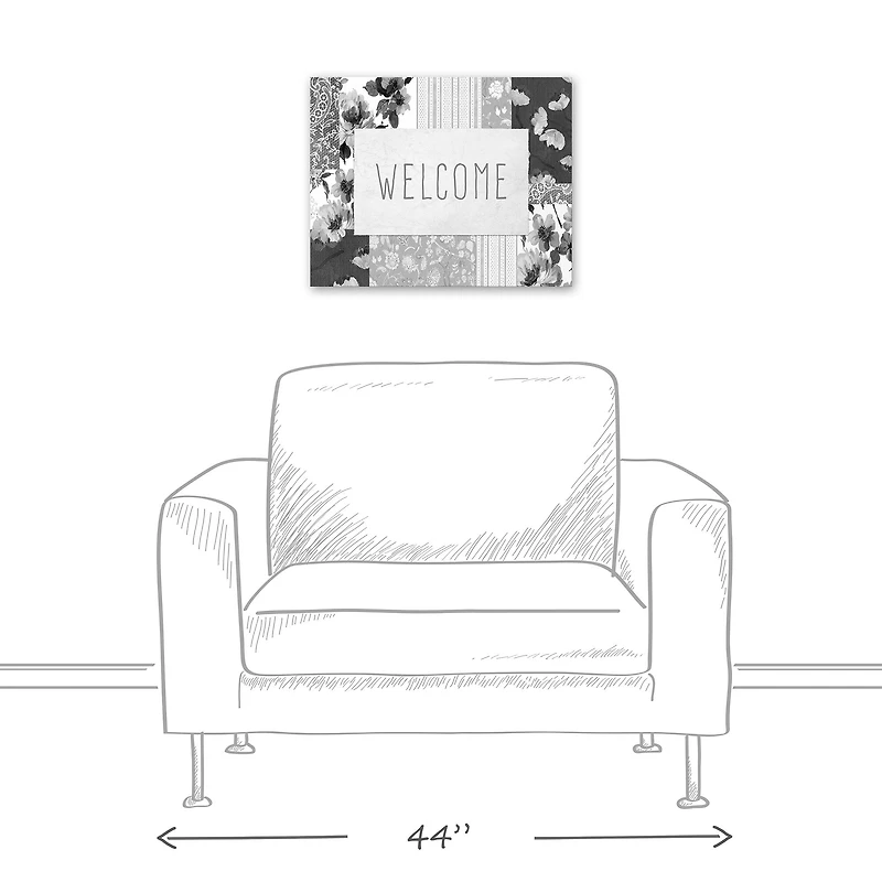 Spring Floral Patchwork 2 16" x 20" Canvas Wall Art