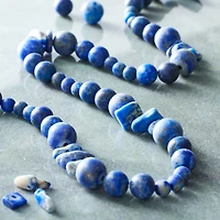 Matte Lapis Stone Mix Beads by Bead Landing™