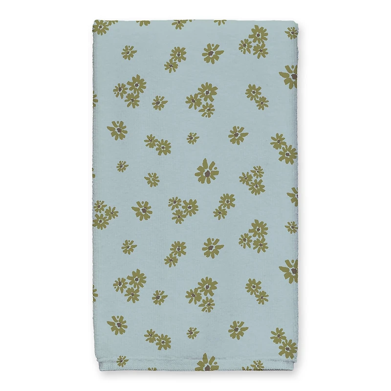 Yellow Daisy Pattern Home Tea Towel - Set of 2