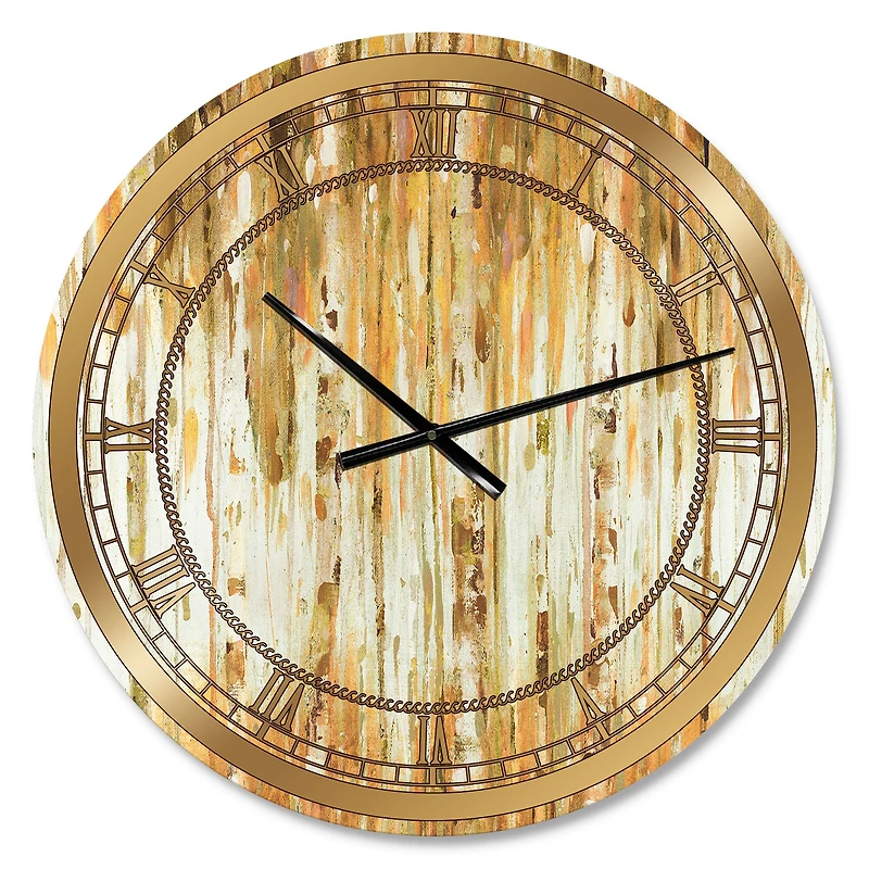 Designart the Forest I Fall Crop Glam Wall Clock