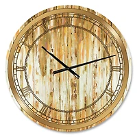 Designart the Forest I Fall Crop Glam Wall Clock