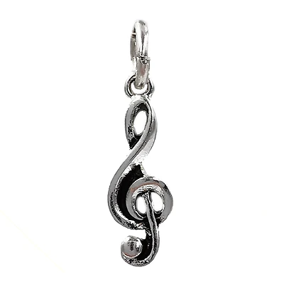 Charmalong™ Silver Plated Music Charm by Bead Landing™