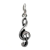 Charmalong™ Silver Plated Music Charm by Bead Landing™