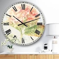 Designart Floursack Florals VIII Wall Clock
