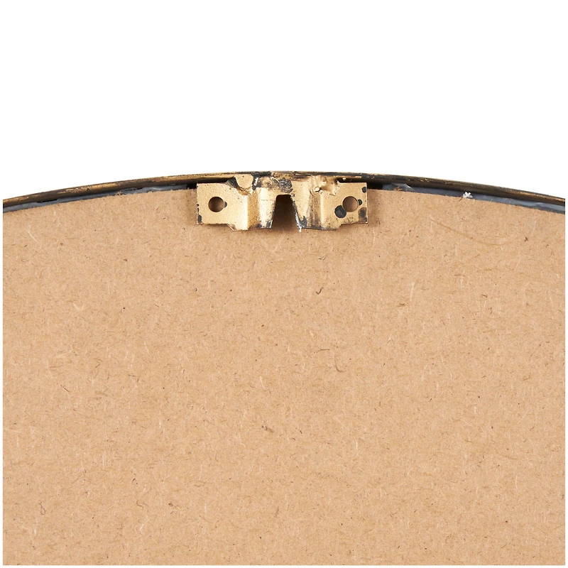 34" Gold Linked Chain Framed Round Wall Mirror