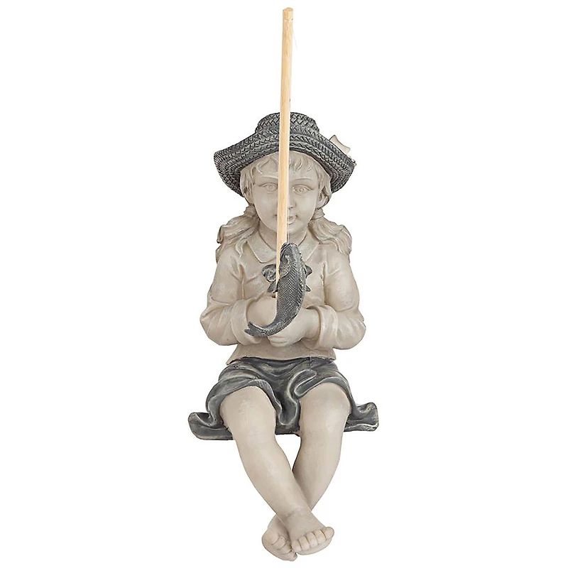 Design Toscano 17" Nellie's Big Catch Fisherwoman Statue