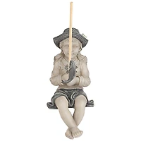 Design Toscano 17" Nellie's Big Catch Fisherwoman Statue