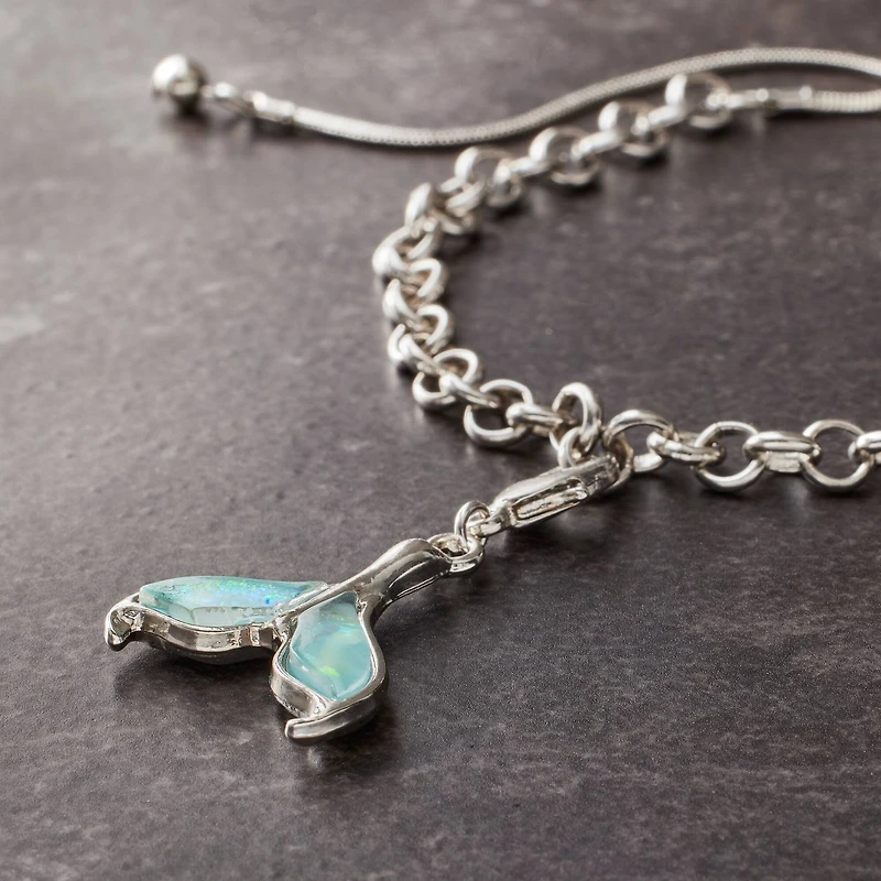 12 Pack: Charmalong™ Rhodium Mermaid Charm by Bead Landing™