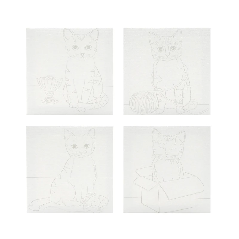 Cats Mini Canvas Painting Kit by Craft Smart®