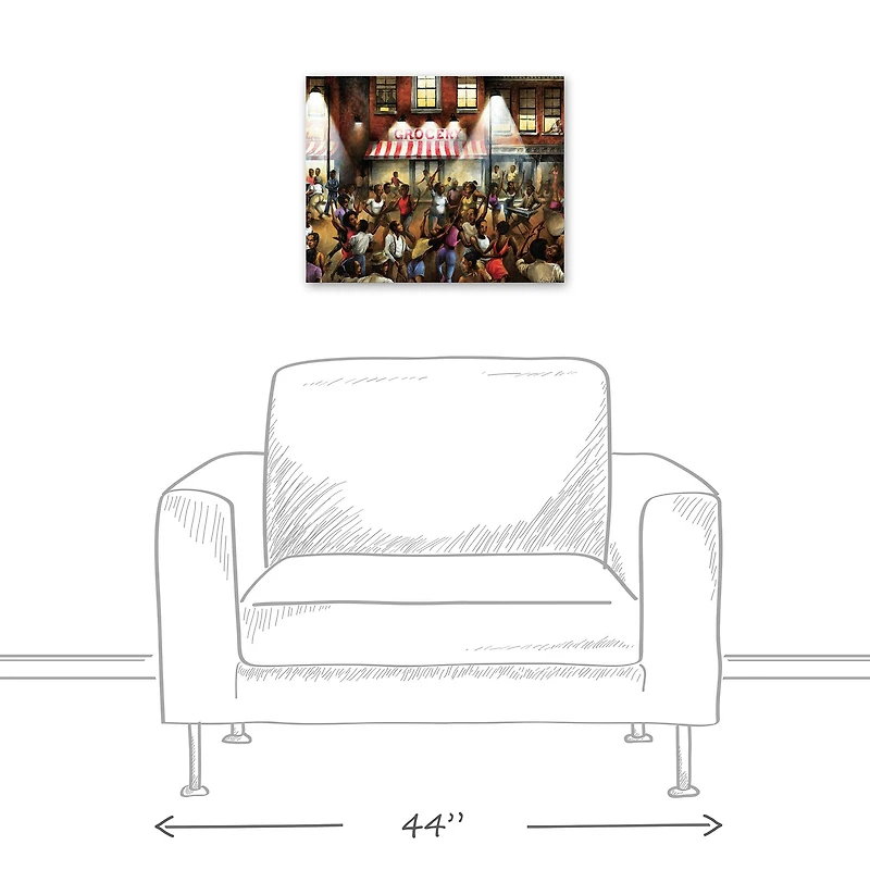 Dancing In The Street 20" x 16" Canvas Wall Art