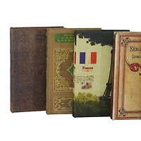 Multicolored Wooden Traditional Book Box Set