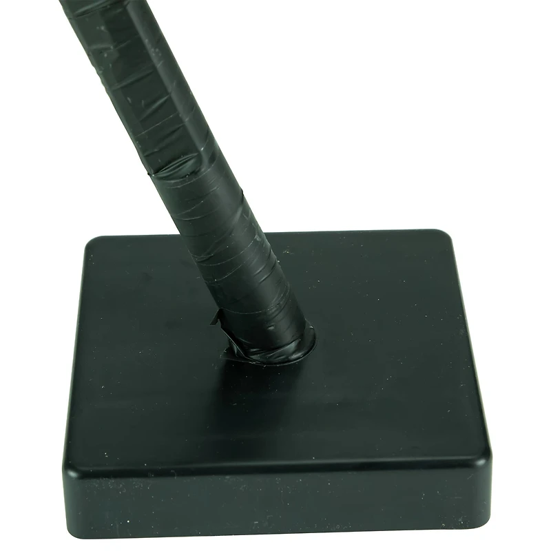 15" LED Lighted Black Weeping Halloween Twig Tree, Orange Lights