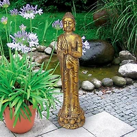 Design Toscano 28" Golden Serenity Buddha Asian Statue