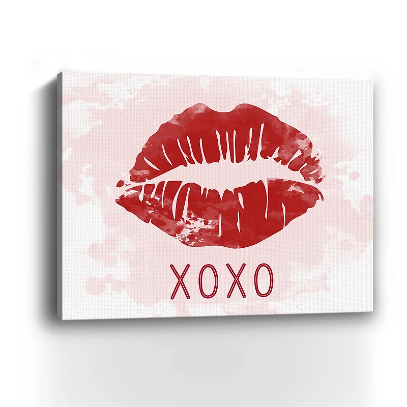 XOXO Lips Canvas Giclee